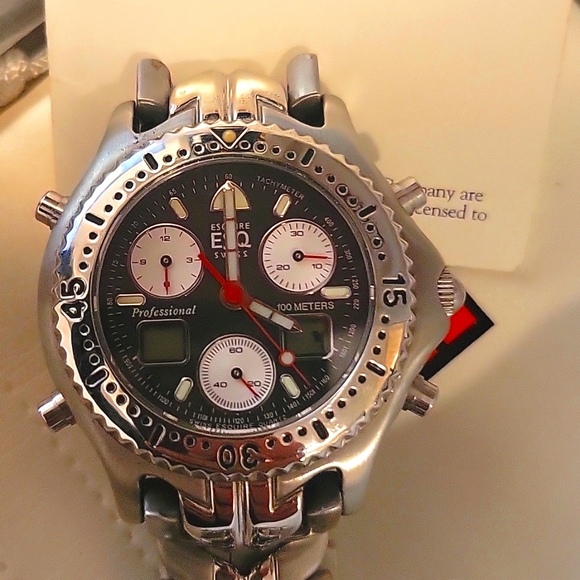 ESQ Swiss by Movado 9500 SLX Analog / Digital Chronograph Watch - Picture 5 of 6